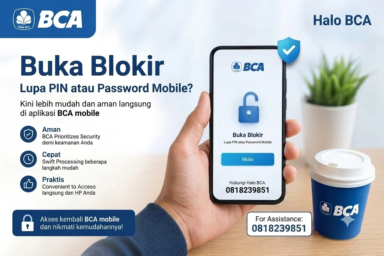 Cara buka blokir bca mobile